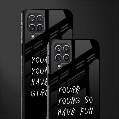 you are young glass case for samsung galaxy m12 image-2