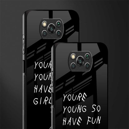 you are young glass case for poco x3 image-2