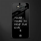 you are young glass case for poco x3 pro image