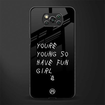 you are young glass case for poco x3 pro image