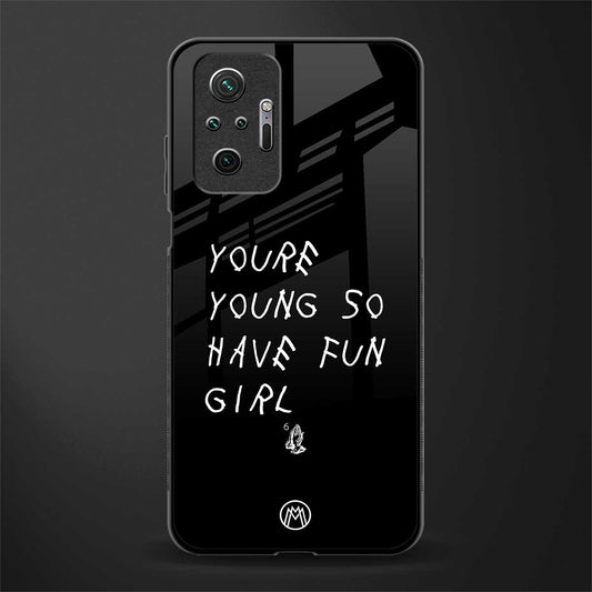 you are young glass case for redmi note 10 pro max image