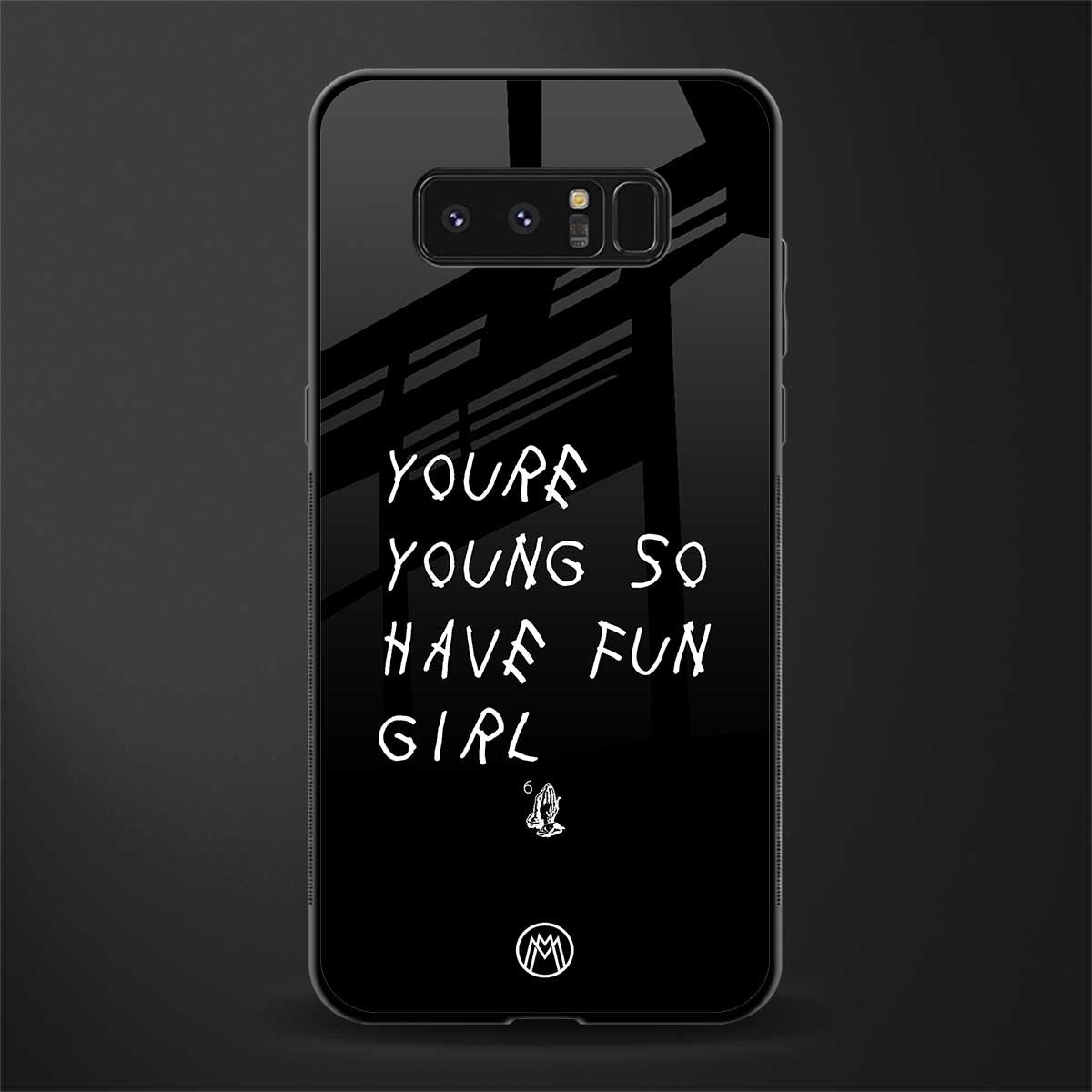 you are young glass case for samsung galaxy note 8 image