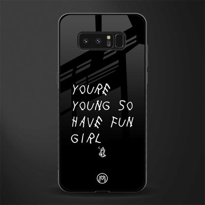 you are young glass case for samsung galaxy note 8 image