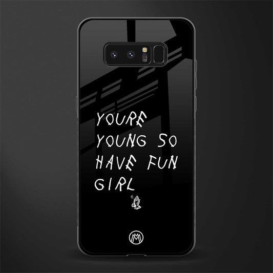 you are young glass case for samsung galaxy note 8 image