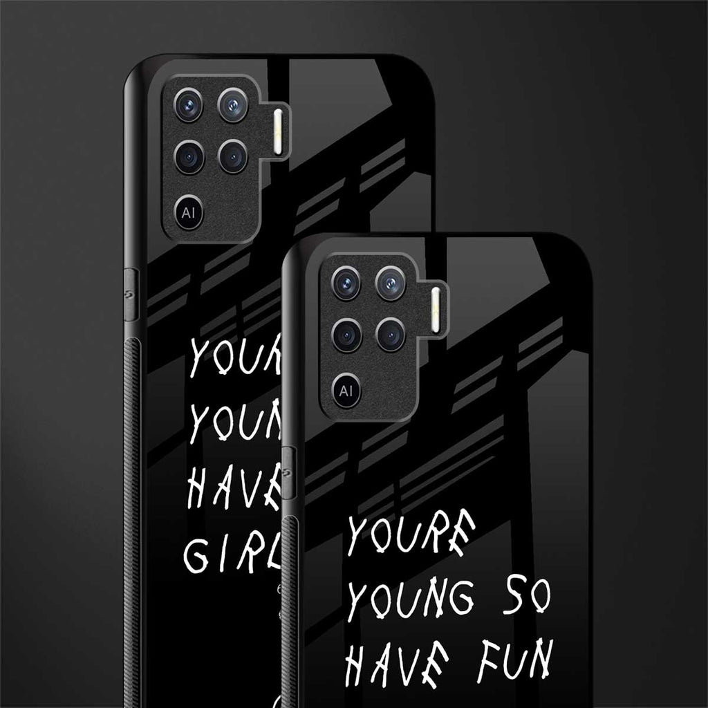 you are young glass case for oppo f19 pro image-2