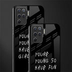 you are young glass case for oppo f19 pro image-2