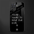 you are young glass case for oppo f19 pro image