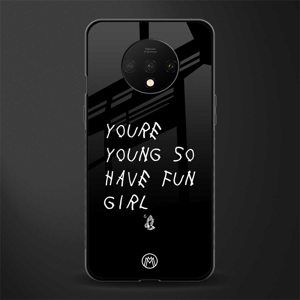 you are young glass case for oneplus 7t image