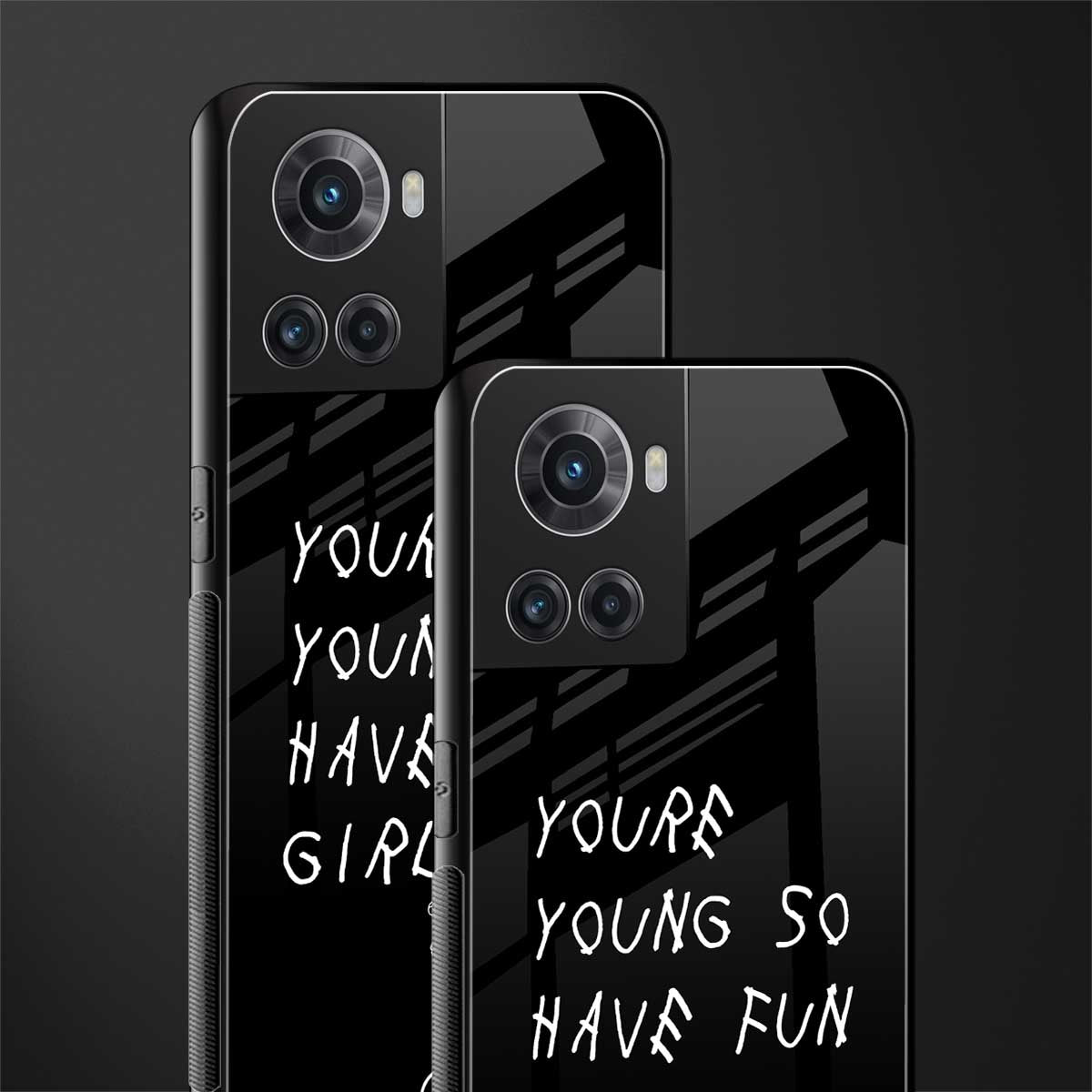 you are young back phone cover | glass case for oneplus 10r 5g