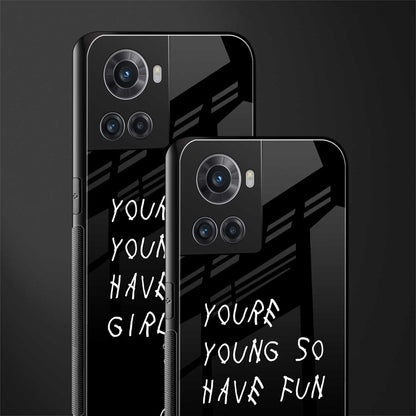 you are young back phone cover | glass case for oneplus 10r 5g