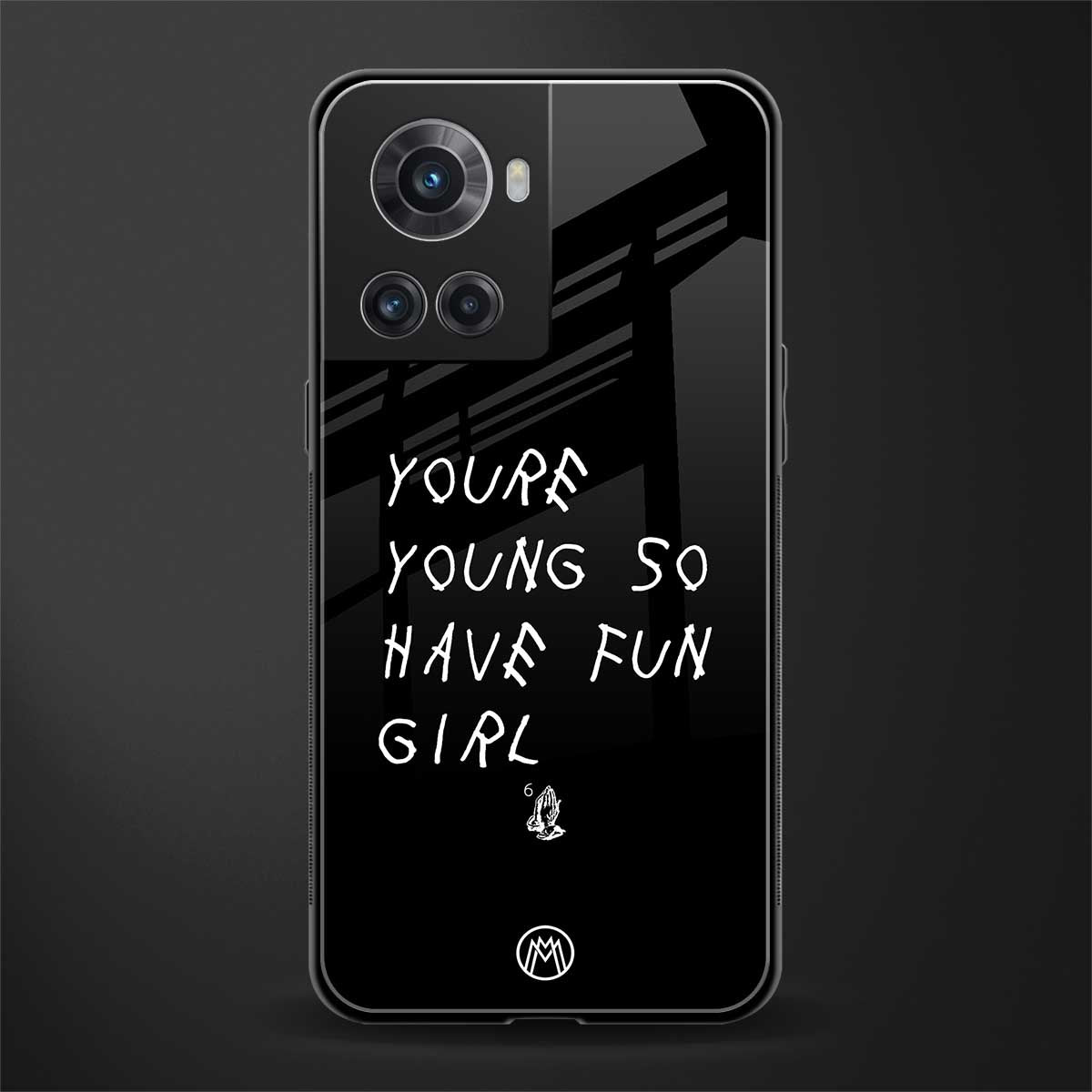 you are young back phone cover | glass case for oneplus 10r 5g