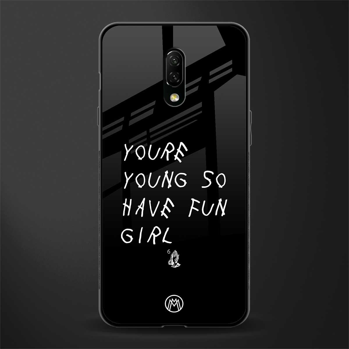 you are young glass case for oneplus 7 image