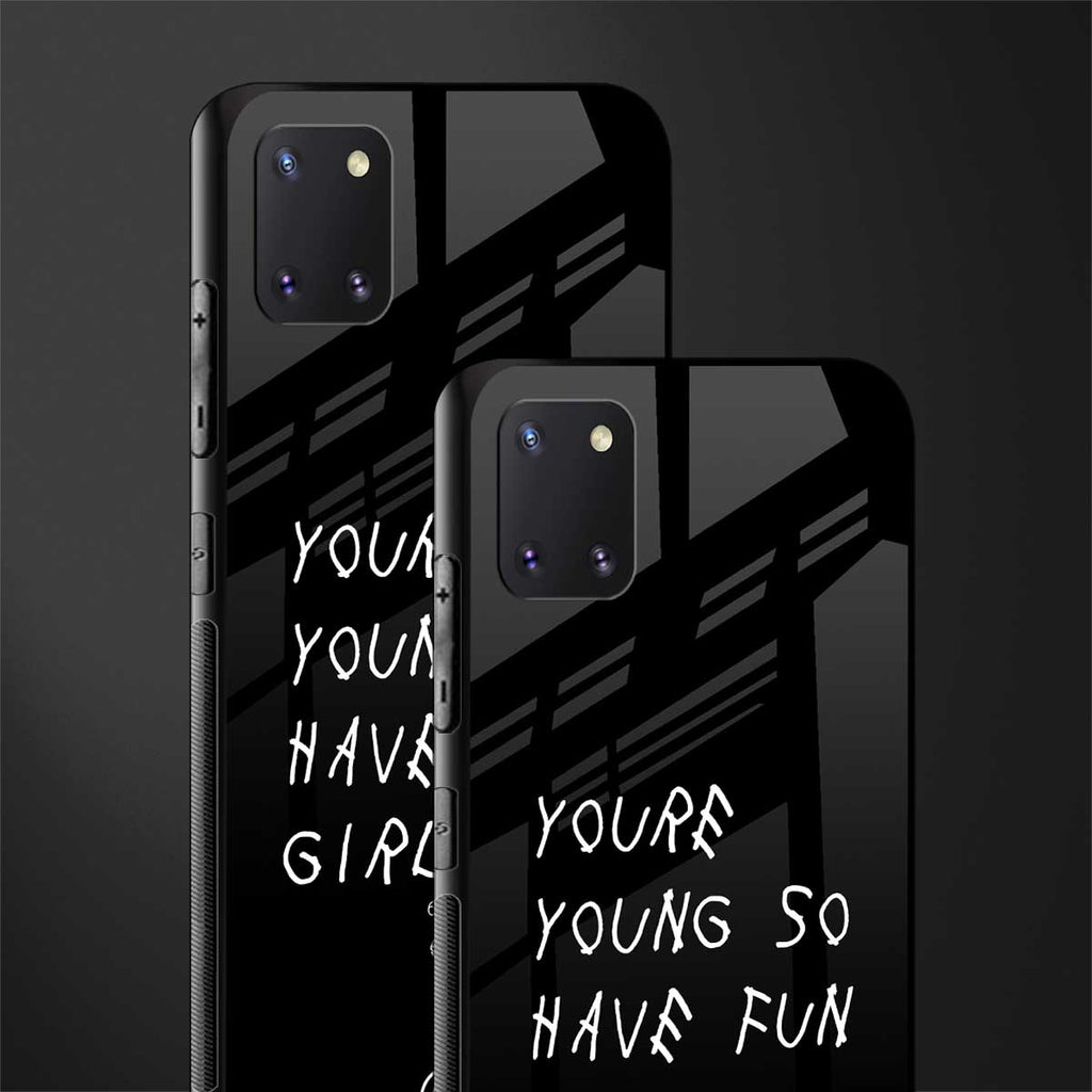 you are young glass case for samsung galaxy note 10 lite image-2
