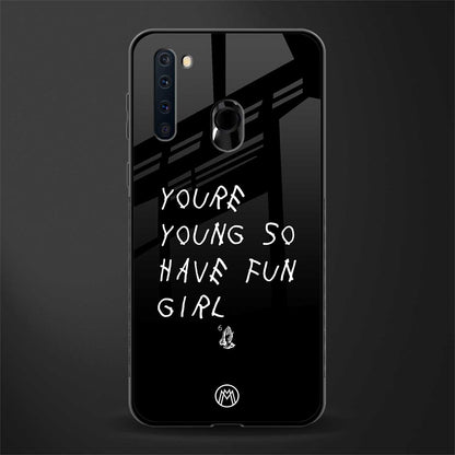 you are young glass case for samsung a21 image