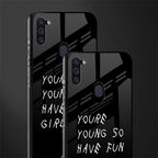 you are young glass case for samsung a11 image-2