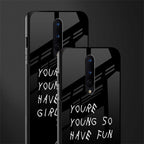you are young glass case for oneplus 8 image-2