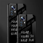 you are young back phone cover | glass case for xiaomi 12 pro