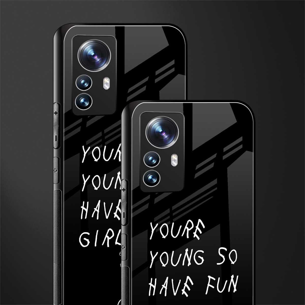 you are young back phone cover | glass case for xiaomi 12 pro