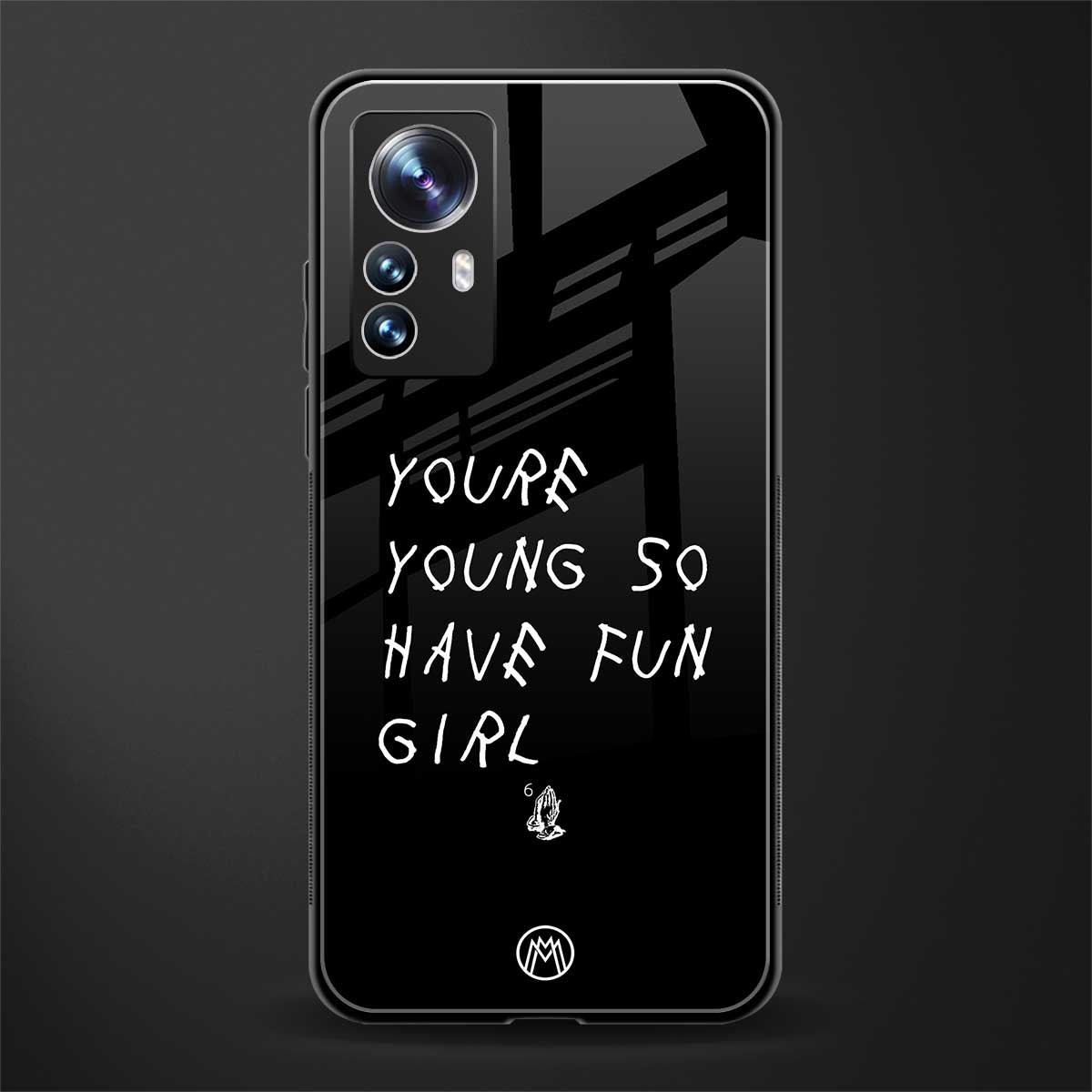 you are young back phone cover | glass case for xiaomi 12 pro