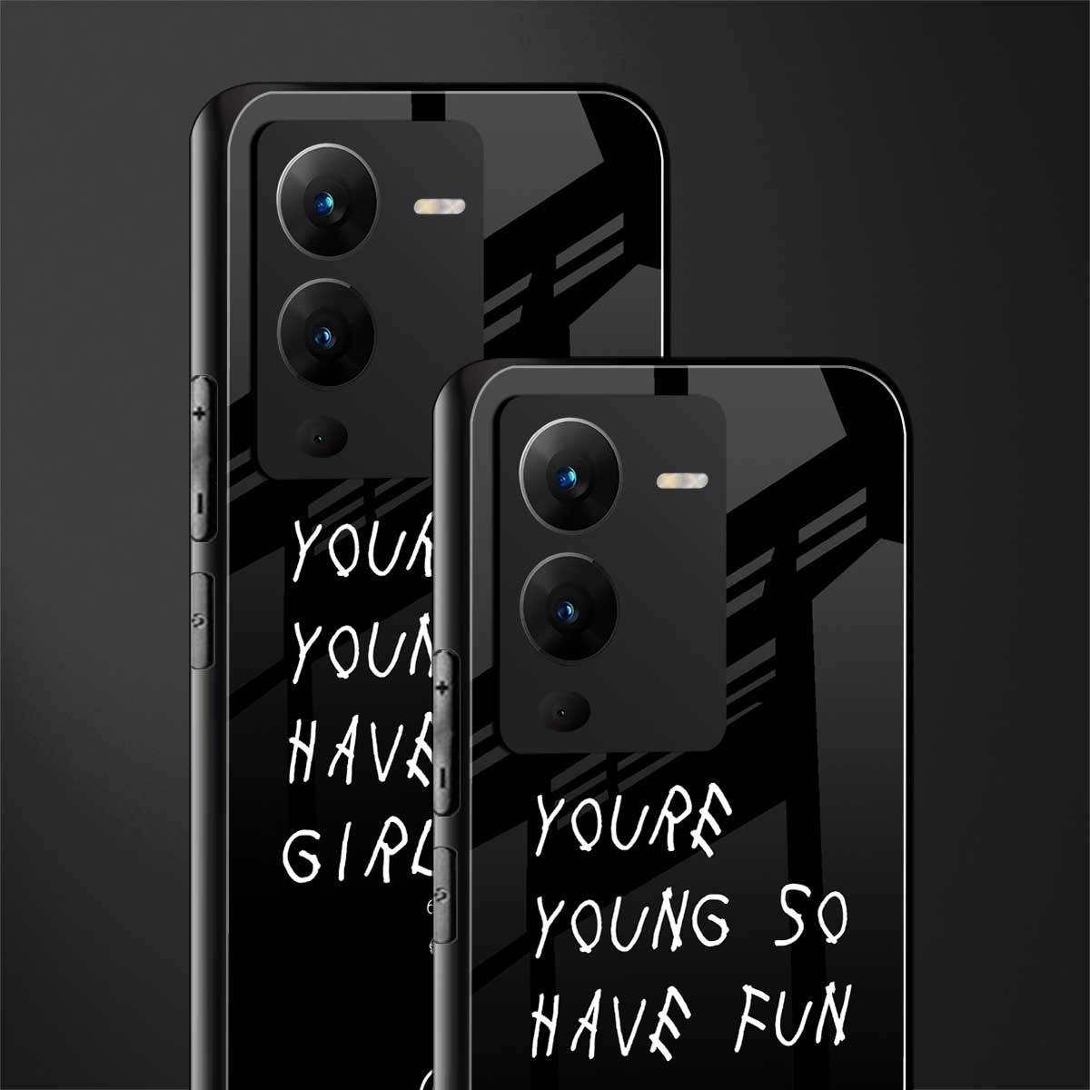 you are young back phone cover | glass case for vivo v25 pro 5g