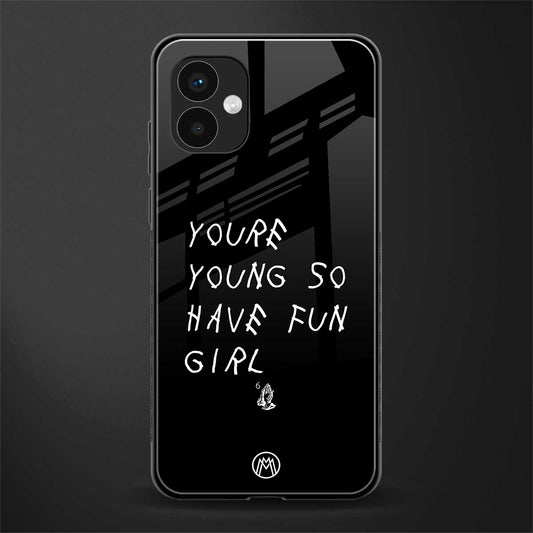 you are young back phone cover | glass case for samsung galaxy a04