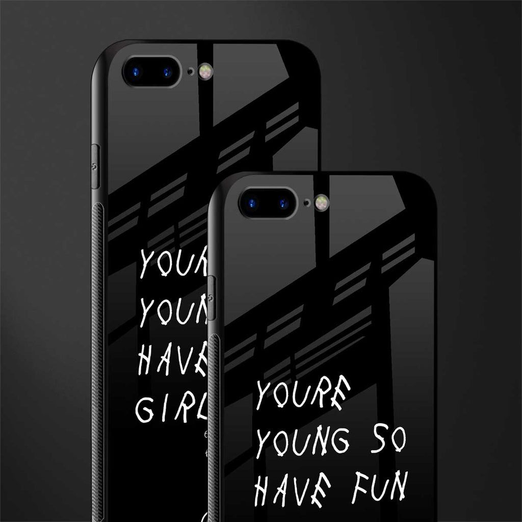 you are young glass case for iphone 8 plus image-2