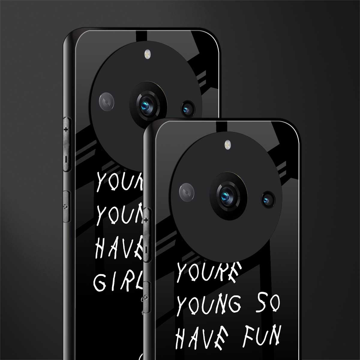 you are young back phone cover | glass case for realme 11 pro 5g