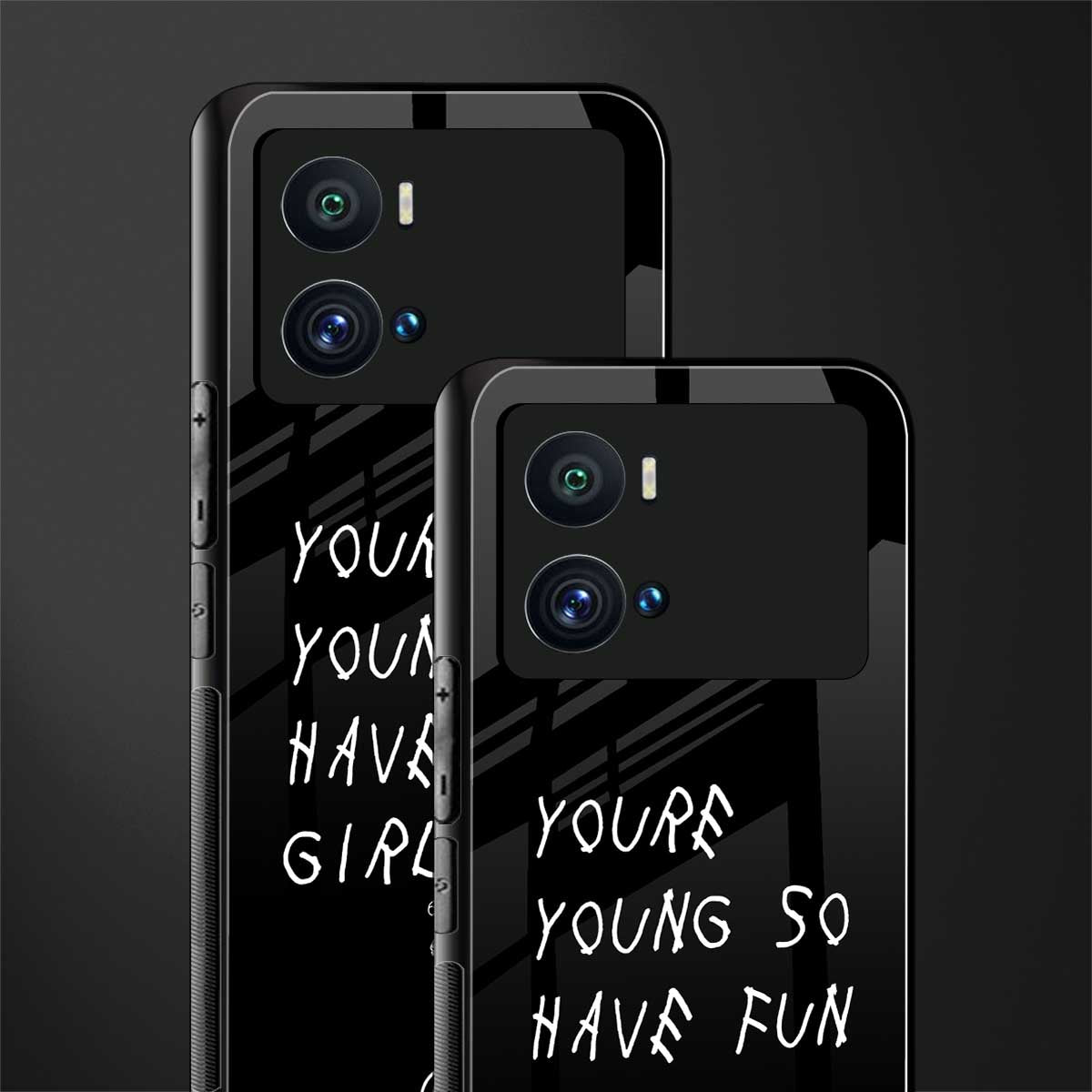 you are young back phone cover | glass case for iQOO 9 Pro
