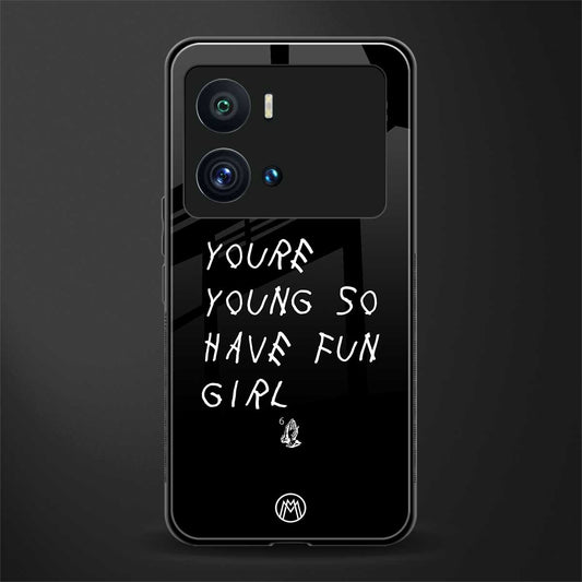 you are young back phone cover | glass case for iQOO 9 Pro
