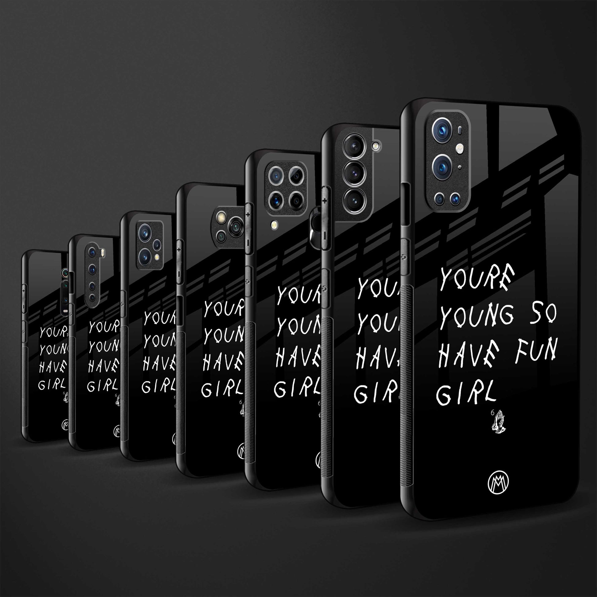 you are young back phone cover | glass case for samsung galaxy a54 5g