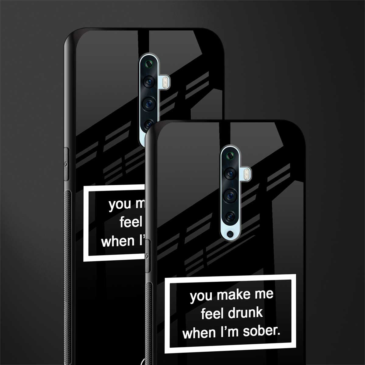 you make me feel drunk black edition glass case for oppo reno 2z image-2