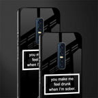 you make me feel drunk black edition glass case for vivo v17 pro image-2