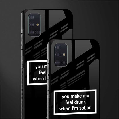 you make me feel drunk black edition glass case for samsung galaxy a71 image-2