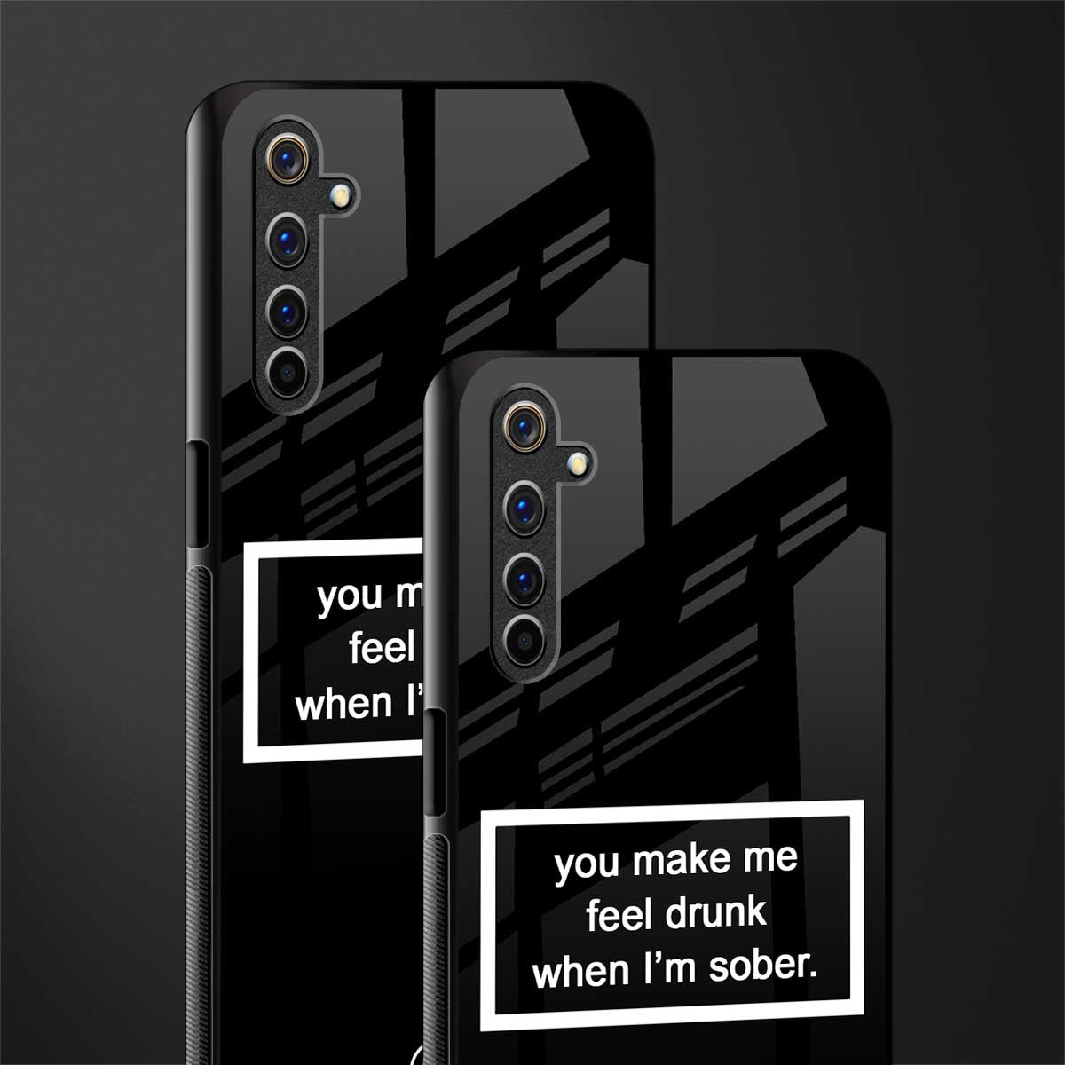 you make me feel drunk black edition glass case for realme 6i image-2
