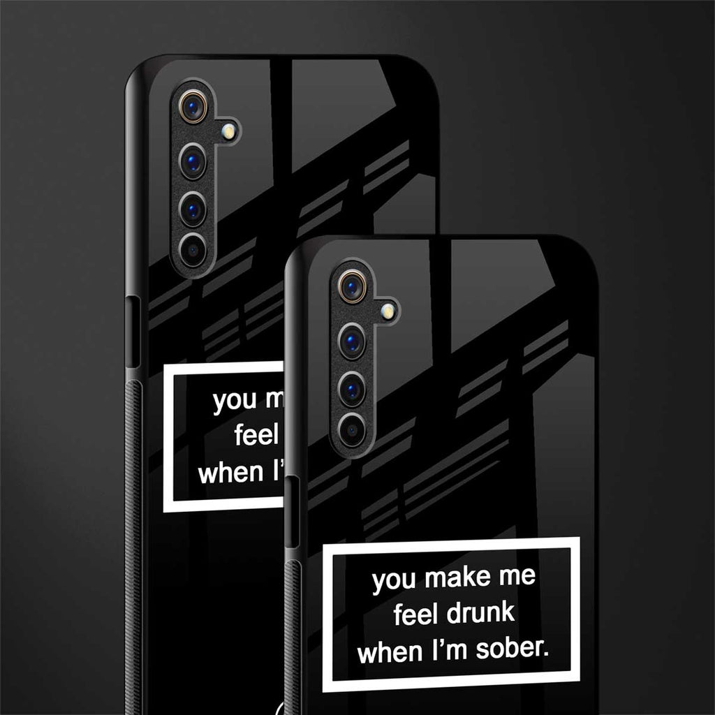 you make me feel drunk black edition glass case for realme 6 image-2