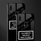 you make me feel drunk black edition glass case for redmi note 7 pro image-2