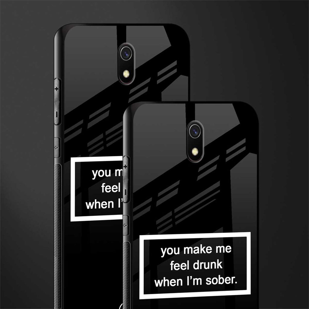you make me feel drunk black edition glass case for redmi 8a image-2