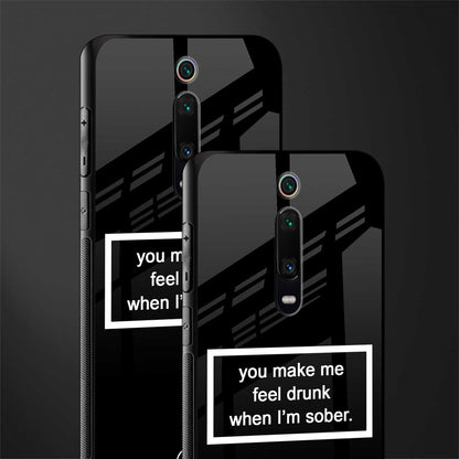 you make me feel drunk black edition glass case for redmi k20 image-2