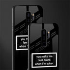 you make me feel drunk black edition glass case for samsung galaxy s9 plus image-2