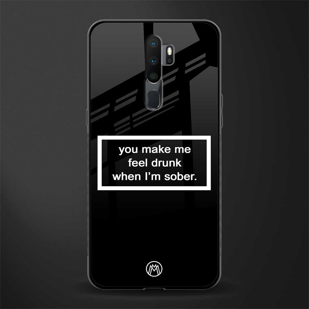 you make me feel drunk black edition glass case for oppo a5 2020 image