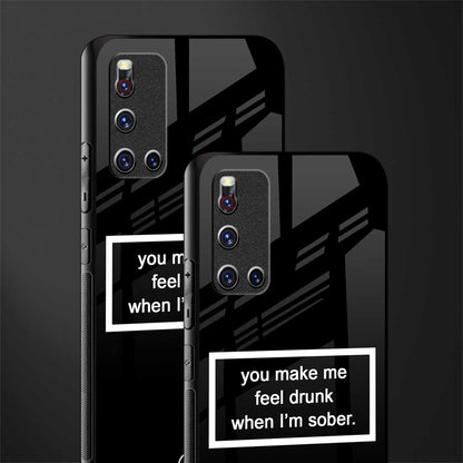 you make me feel drunk black edition glass case for vivo v19 image-2