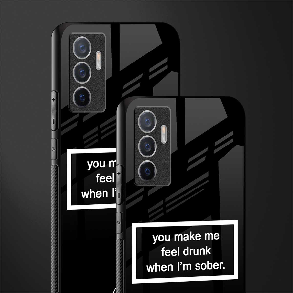 you make me feel drunk black edition glass case for vivo v23e image-2