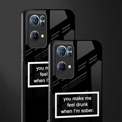 you make me feel drunk black edition glass case for oppo reno7 pro 5g image-2