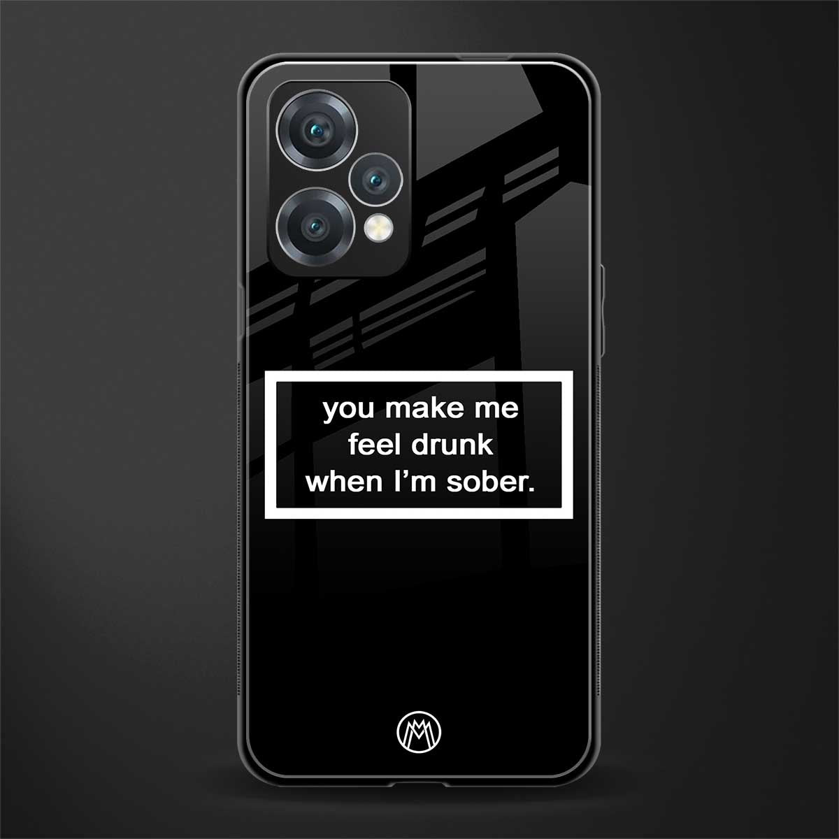 you make me feel drunk black edition back phone cover | glass case for realme 9 pro 5g