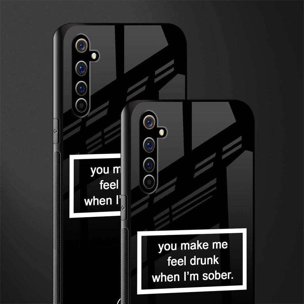 you make me feel drunk black edition glass case for realme x50 pro image-2