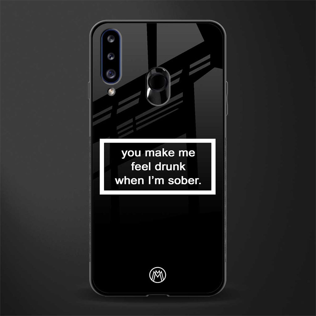 you make me feel drunk black edition glass case for samsung galaxy a20s image
