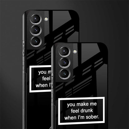 you make me feel drunk black edition glass case for samsung galaxy s21 image-2