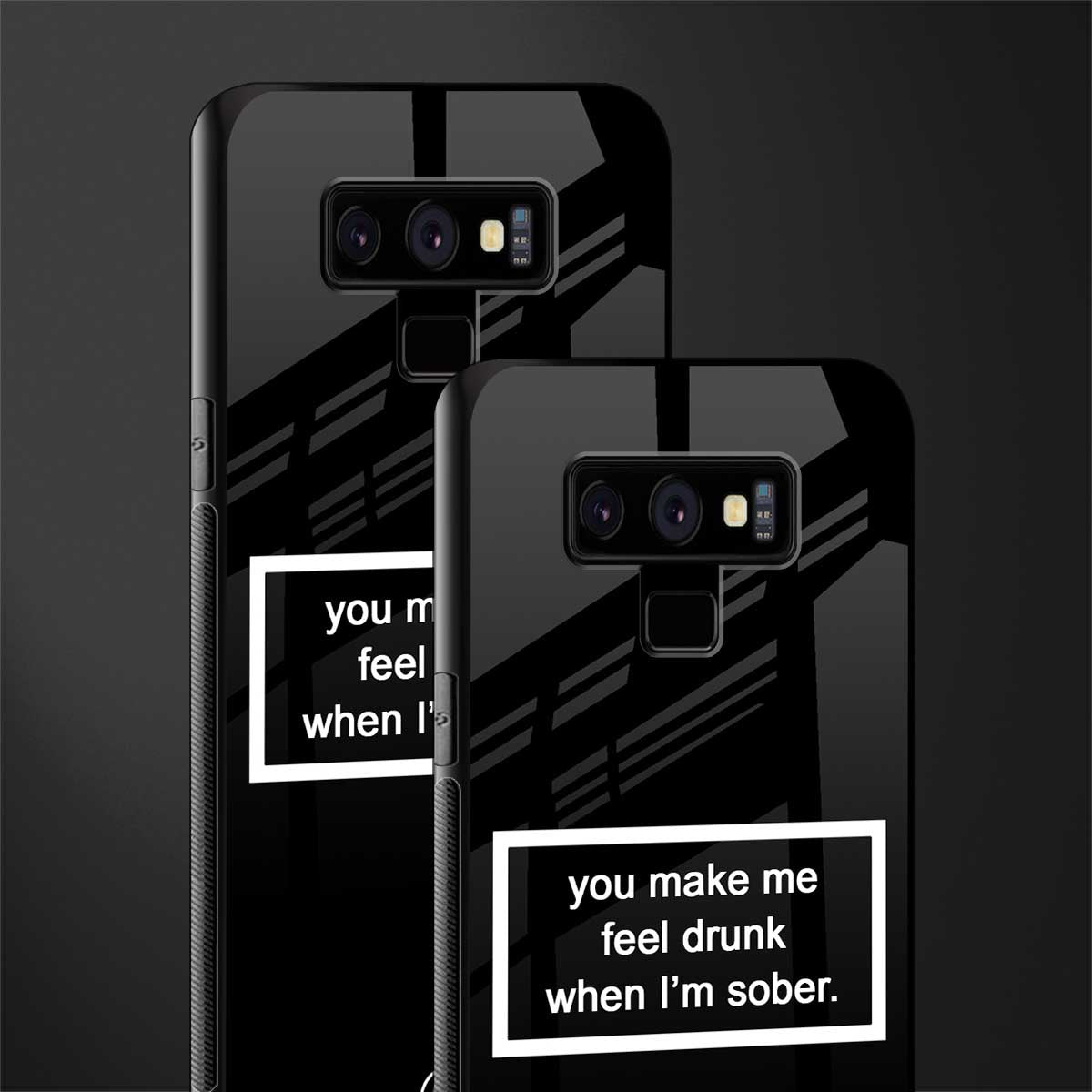 you make me feel drunk black edition glass case for samsung galaxy note 9 image-2