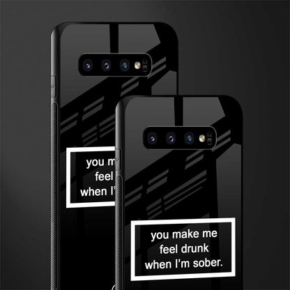 you make me feel drunk black edition glass case for samsung galaxy s10 image-2