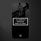 you make me feel drunk black edition glass case for redmi note 9 image
